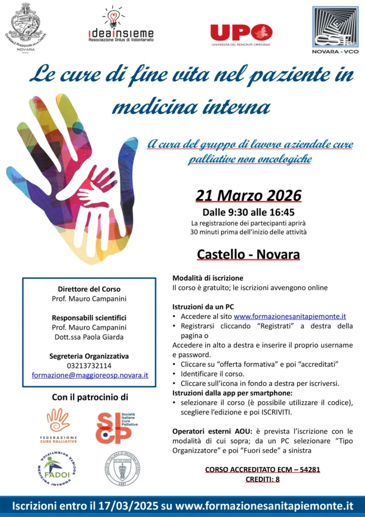 Le cure di fine vita nel paziente in medicina interna