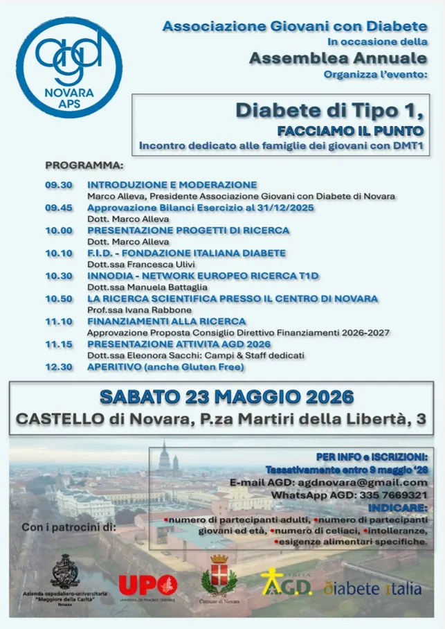 PROGRAMMA DIABETE TIPO 1 FACCIAMO IL PUNTO